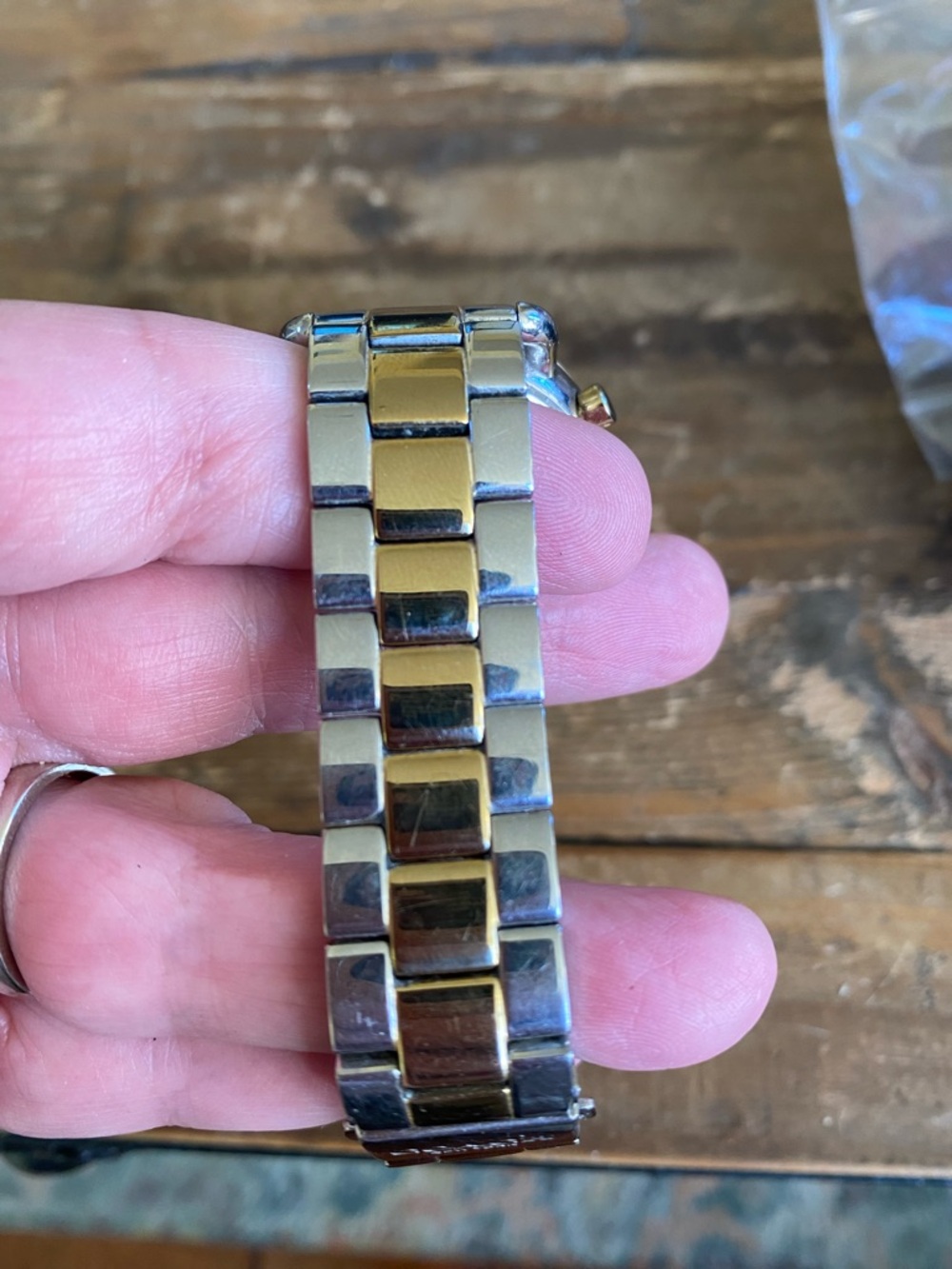 Coach Two-Tone Gold and Silver Mother-of-Pearl Dial Watch - Picture 6 of 8